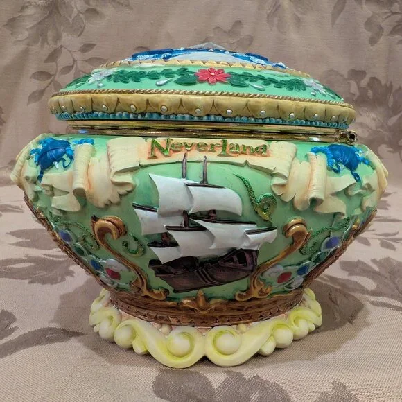 Disney 1951 Tinker Bell Neverland "You Can Fly" Music Box, Gently Used! - Picture 4 of 10